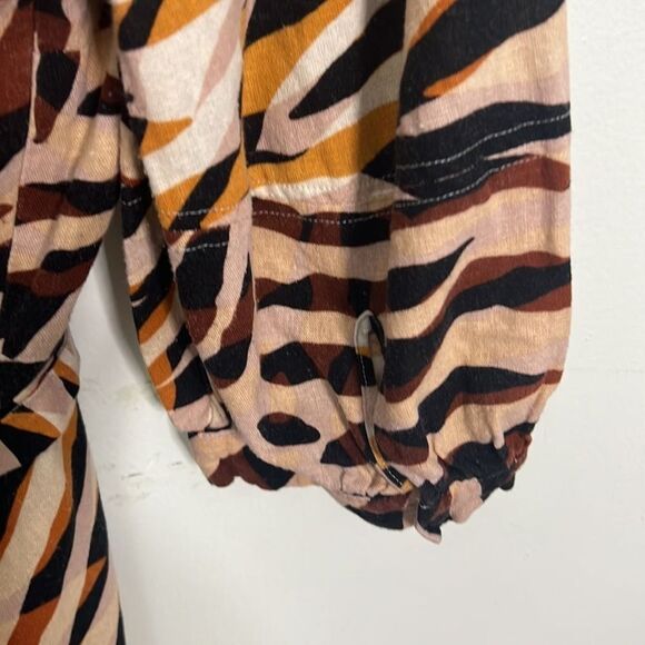 WHO WHAT WEAR ANIMAL LINEN BLEND PRINT DRESS SIZE XXL - Picture 3 of 6